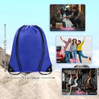 Grneric Drawstring Bags Bulk 14 Pcs Drawstring Backpack Bulk Cinch Bag Sackpack for Men Women Gym (Navy Blue)