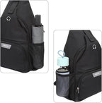 MOSISO Sling Backpack Travel Hiking Daypack, Crossbody Convertible Sling Bag with Front Pocket One Shoulder Chest Bag