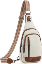 CLUCI Crossbody Bags for Women Men,Leather Sling Bag Cross Body Backpack for Woman Gifts for Women Birthday Unique