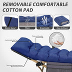 Folding Camping Cot for Sleeping, Portable Cots for Adults, Heavy Duty Cot Bed 550LBS(Max Load), Extra Wider Cots with Large Pocket for Outdoor, Office, Beach