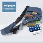 Sling Bag Cross Body Bag, Anti Theft Crossbody Bags for Travel Lightweight Chest Shoulder Bags for Women Men