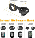 Aero Bars Mount - Garmin Bike Computer Mount for Garmin Edge, Compatible with Bike GPS Computer,Wahoo,Bryton,Cateye,GoPro Full Range and Flashlight (Black)