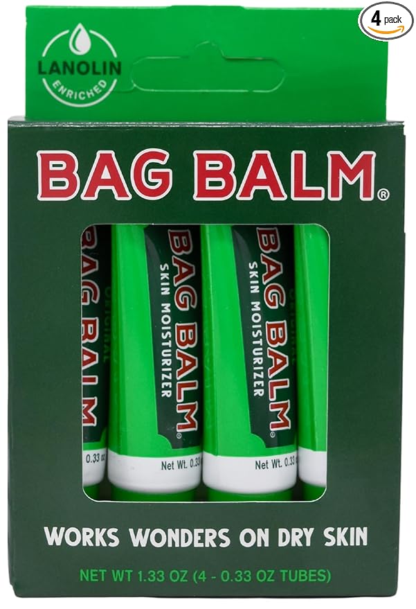 Bag Balm Original Skin Moisturizer Gift Box - 0.33oz, 4 Pack of Lip Balm Tubes