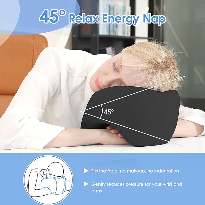 Neck Pillow Airplane, 2025 Upgraded Memory Foam Travel Pillow for International Flights, Adjustable Clasp, Storage Bag, Advanced Neck Support for Road Trips, Home, Office, and Gaming