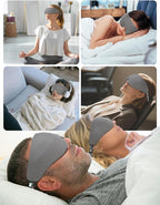 Sleep Mask for Side Sleeper Women Men, EVA BELLE Eye Mask for Sleeping Light Blocking, 3D Sleeping Mask Blackout, Soft Breathable Eye Shade Cover with Adjustable Elastic Strap for Travel Home Nap Rest