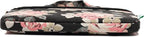 kayond Black Rose Patten water-resistant Laptop Shoulder Messenger Bag Case Sleeve for 12 Inch 13 Inch Laptop