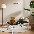 Portable Camping Table, Adjustable Height Aluminum Folding Table, Lightweight & Compact, Outdoor Picnic Table for Camping, Hiking, Beach, BBQ, Travel