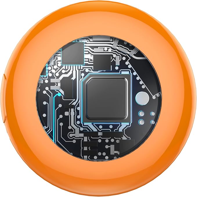 [Apple MFi Certified] (iOS Only) Smart Bluetooth Tracker Tag, Key Finder Sky Orange 1 Pack