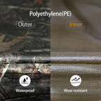 Heavy Duty 11 Mil Tarp Cover Waterproof UV Resistant Tarpaulin Used for Outdoor, Hunting, Camping, Backpacking, Canopy Tent, Ground Tarp, Cover Boat, Motorcycles, Roofs, Wood