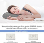 Travel & Camping Memory Foam Pillow, Travel Essentials, Hammock Pillows with Double-Layered Pillow Cover, Easy to Clean, Compact Travel Pillows for Sleeping (Grey)