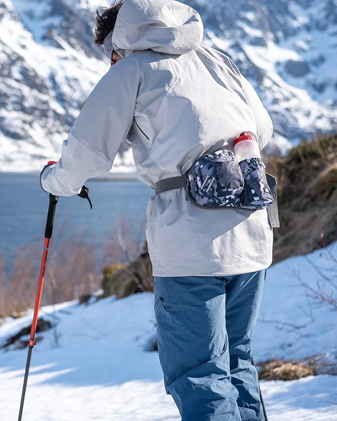 WATERFLY Fanny Pack Waist Bag: Waist Pack for Women Men with Water Bottle Holder Hiking Fanny Pack for Running Walking DogWalking Travel Cycling