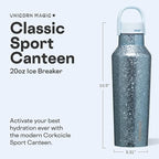 Corkcicle Classic Sport Canteen Insulated Water Bottle - Keeps Beverages Cold 25 Hours - Triple Insulated - Summer Drinkware Gift - Keeps Drinks Ice Cold - Leak-Proof Cap - 20 oz - Ice Breaker