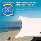Neso Gigante - Portable Beach Tent - Ideal to Enjoy with Family and Friends - UPF 50+, Water-Resistant, and Lightweight - White, 11' x 11'