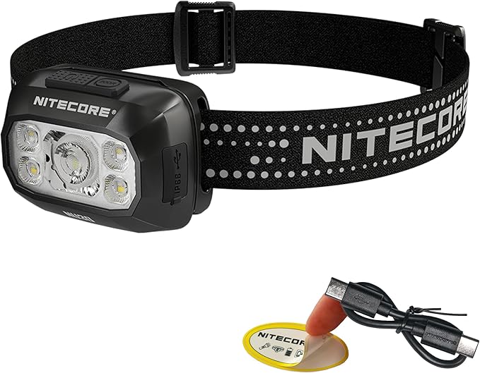 Nitecore NU30 500 Lumen LED Rechargeable Headlamp with White and Red Beams