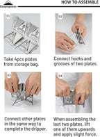 CAMPINGMOON Collapsible Coffee Dripper Pour Over Camping Outdoor 304 Stainless Steel COF-01