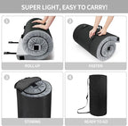 Memory Foam Camping Mattress Pad, Portable Sleeping Pad Roll Up Travel Mattress Waterproof Foldable Floor Cot Mattress Guest Bed for Sleepover