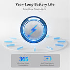 Air Tracker Tag, Smart Bluetooth Tracker Tag, Works with Apple Find My APP (iOS Only), Keys Finder and Item Locator for Luggage, Backpack, Suitcase, Pets and more, Waterproof Tracking Tag, White