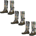 QOGIR Snake Gaiters 3 Pack: Durable Snake Guards for Hunting, Snake Gaiter Leggings for Men & Women, Snake Bite Protection for Lower Legs, Snake Proof Gaiters