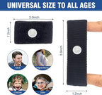 Motion Sickness Bands Anti Nausea Wristband for Adult and Kids Morning Sickness Relief for Pregnant Women Acupressure Nausea Relief for Car, Sea, Air Sickness - 1 Pair Black