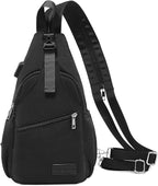 LOVEVOOK Sling Bag for Women Casual Daypack Nylon Crossbody Sling Backpack Travel Shoulder Bag Hiking Daypack