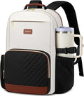 Large Laptop Backpack for Women Bookbag: 18 inch Work School Backpacks with Pocket for Large Capacity Cup & USB Charger College Book Bag Travel Business Nurse Teacher Bookbags Anti-theft Back Pack