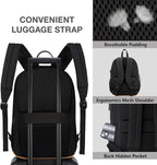 KEOFID Classic Travel backpack for Men and Women, Anti Theft Laptop Backpack for Work, Large Bag for College, Water Resistent(Black 19inches)