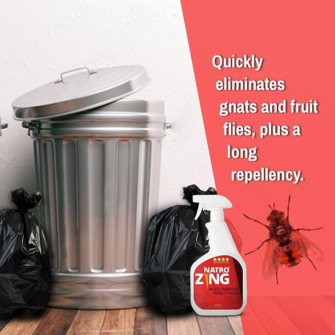 Multi-Purpose Insect Killer 32 OZ, Pest Control Spray Indoor, Kills & Repels Fruit Flies Gnats Moths Spiders for Home, Lasting Prevention, Plant Extract Based Non-Toxic, Child & Pet Safe