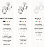 Loop Experience 2 Plus Ear Plugs – Stylish Certified Hearing Protection for Concerts & Festivals, Live Events, Sports, DJs & Nightlife – 17dB Noise Reduction, (High-Fidelity) + Mute for extra coverage