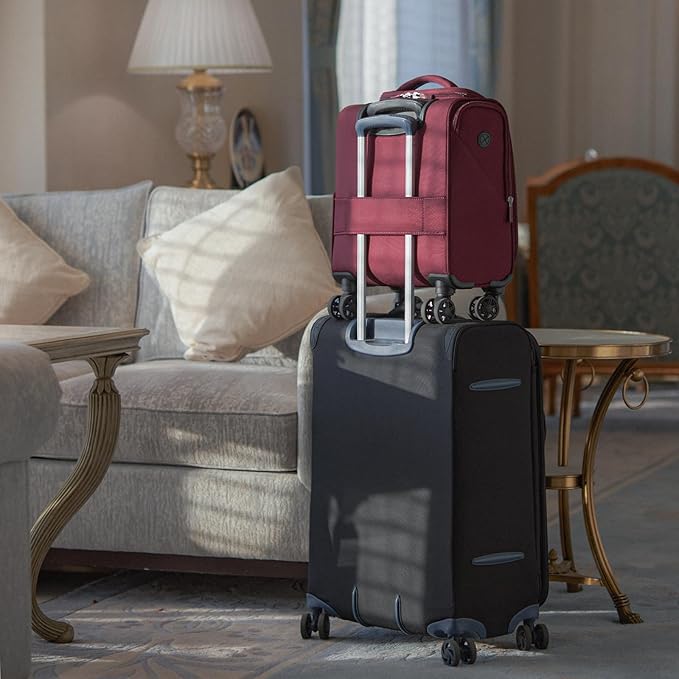 Verage Underseat Carry On Luggage with Wheels & USB Port,14 inch Wheeled Spinner Carry-on Luggages Bags for Airlines, Lightweight Overnight Suitcase for Men Women (14-Inch Compact Underseat Pro)