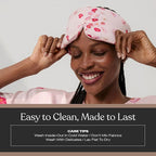 Lunya Washable Silk Sleeping Mask – Thermoregulating Mulberry Silk, Light Blocking and Comfortable Fit – Sleep Mask for Women and Men with Box – California Poppy – Small