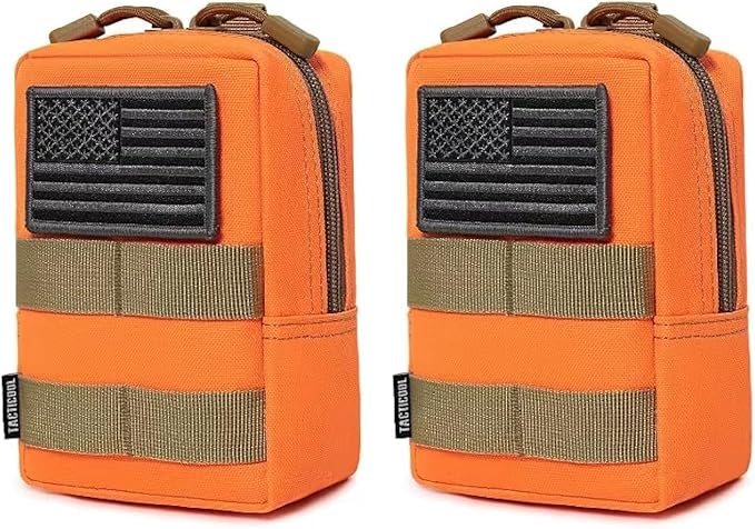 2 Pack Molle Pouches - Tactical Compact Water-Resistant EDC Pouch