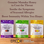 Wedderspoon Manuka Honey Immunity Lozenges, Lemon Ginger, 2.6 Oz (Pack of 1), Genuine New Zealand Honey, Boost Immunity Within Two Hours