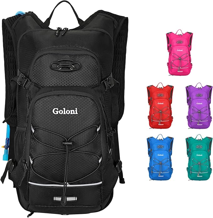 Hydration Backpack,Lightweight Hiking Backpack with 2L Water Bladder,Water Backpack for Biking, Running, Festival