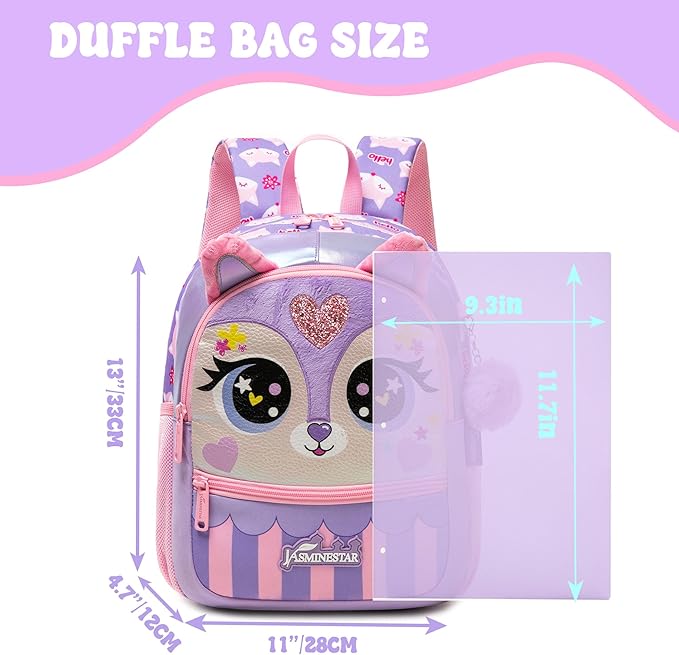 Kids Carry On Luggage with Wheels Softside Kids Suitcase for Girls Airline Approved & Girls Multi-function Carry Bag 4pcs Set