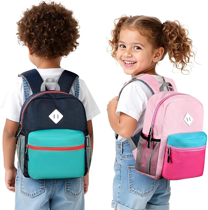 mibasies Toddler Backpack for Girls 2-4: Preschool Backpacks for Girls - Cute Kids Backpack