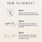 ZIMASILK Adjustable 100% 22 Momme Mulberry Silk Sleep Mask for Sleeping, Filled with Premium Mulberry Silk, Softest & Breathable Eye Sleeping Mask (Golden)