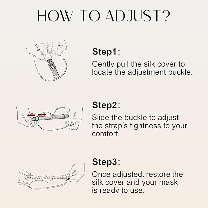 ZIMASILK Adjustable 100% 22 Momme Mulberry Silk Sleep Mask for Sleeping, Filled with Premium Mulberry Silk, Softest & Breathable Eye Sleeping Mask (Plum Wine)