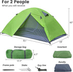 Camping Tent Portable Waterproof Instant Camping Tent with 1-Minute Setup Lightweight Tent for Camping Beach Outdoor Travel Backyard