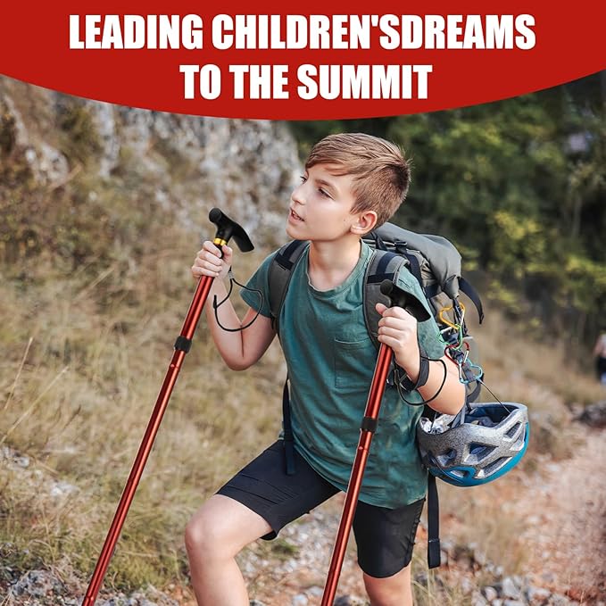 Trekking Poles - Hiking Poles for Kids,Telescopic, Collapsible, Ultralight for Hiking