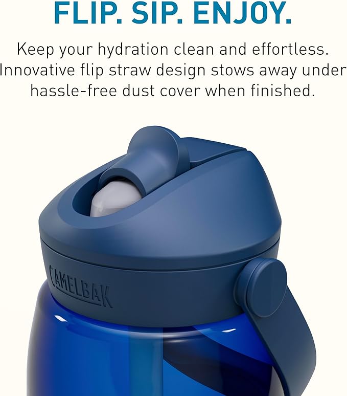 CamelBak Thrive Flip Straw Tritan Renew Water Bottle Oxford, 32oz