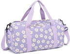BLUBOON Duffle Bag Girls Kids Cute Gym Bag with Shoes Compartment & Wet Separation Waterproof Sports Overnight Travel Bag