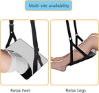 Airplane Foot Hammock Ajustable Foot Hammock For Plane Travel Comfort Travel Essentials Portable Airplane Foot Rest,Long Flight Accessories (Grey, 2 Pack)