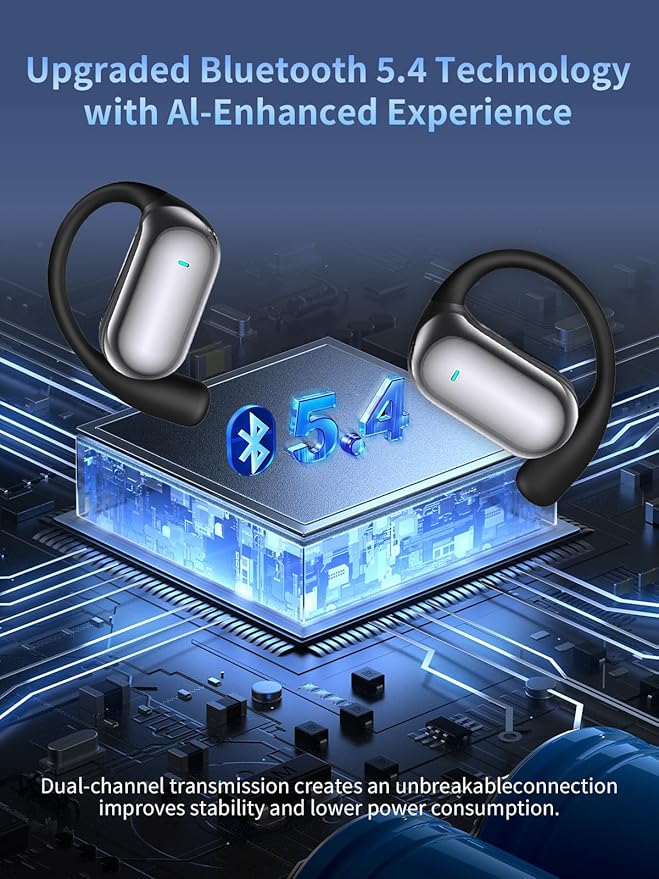 144 Languages AI Translation Earbuds, Bluetooth 5.4 Headphones Translator, 4-in-1 Smart Mode Touch Screen Real-Time Earphones Fit iOS and Android Devices, Ideal for Travel, Business, Learning