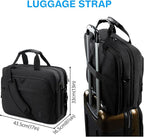 BAGSMART 17.3 Inch Laptop Bag, Expandable Computer Bag Laptop Briefcase Men Women,Laptop Shoulder Bag,Work Bag Business Travel Office, Black