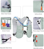 ECOHUB Running Hydration Vest Backpack,Lightweight Breathable Pack with 2L Water Bladder Bag Daypack for Hiking Trail Running Cycling Race Marathon for Women Men