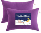 NTBAY Toddler Pillows, Down Alternative 13"x18" Pillows, Machine Washable - Soft and Breathable Travel Small Pillows for Sleeping, Ideal for Daycare, Crib, Cot, Purple