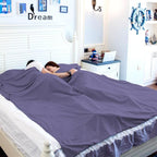 Sleeping Bag Liners Lightweight Travel Camping Sheet Sleep Bag Liner Adults Lightweight Warm Weather Hotel Compact Portable Sleeping Sack Indoor Outdoor Hostels Traveling Backpacking Hiking Blankets