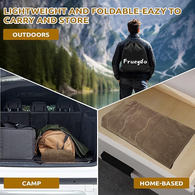 Inflatable Camping Air Mattress with Adjustable Backrest-Inflatable Lounge Sofa Chair Single Portable Bed for Home or Outdoor Relaxing