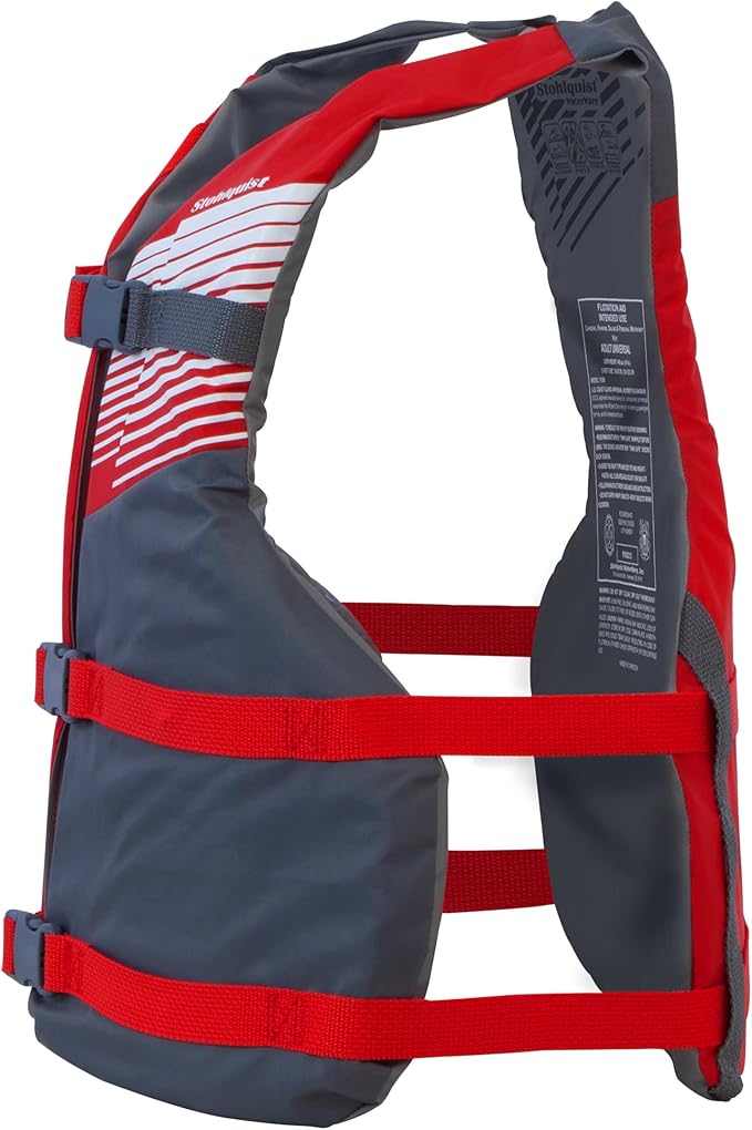 Stohlquist FIT Adult Life Jacket, US Coast Guard Approved Type III Life Vest, PFD for Men and Women, Easily Adjustable, Lightweight and High Buoyancy - Universal Fit (30-52" Chest)