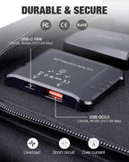 GRECELL 80W Foldable Solar Panel, Portable Solar Charger with USB-A and USB-C QC3.0 (18W) IP67 Waterproof Outdoor Cell Phone Solar Charger for Power Banks Tablets Small Power Station